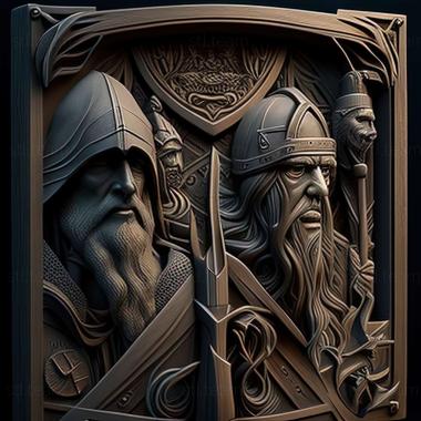 3D model Guardians of Middle earth game (STL)